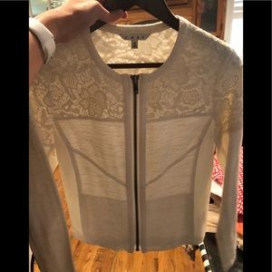 Cabi cream jacket with embroidery